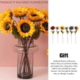 thumbnail image 3 of 7 piezas de girasoles artificiales Cateissary Rojo, 3 of 6