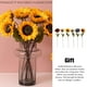 thumbnail image 4 of Ramo de flores artificiales Naiovety 7 Uds girasoles Rojo decoración jardín hogar, 4 of 6