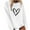 White womens tops, variant on Usmixi Under $5 Sweatshirt for Women Winter Womens Crewneck Sweatshirt Valentine's Day Fashion Heart Print Sweater Long Sleeve Loose Cozy Knitted Ribbed Pullover Sweatshirt Tops