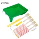 thumbnail image 5 of 21uds Pintura Rodillo Kit, Pintura Suministros Herramientas, 8" Pl?stico Bandeja, 4" Pintura Rodillo, Marco, Pintura Agitar Palo, 2.5" Qu?mica Fibra Pintura Cepillos para Paredes Unique Bargains kits de herramientas de pintura, 5 of 9