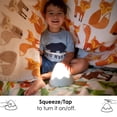thumbnail image 3 of Luz nocturna, lámpara Snow Mountain, control de grifo y configuración de temporizador, silicona suave, regulable, cuidado suave de los ojos, recargable (gris), 3 of 5