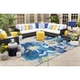 thumbnail image 3 of Mark&Day Outdoor Rugs, 10x14 Wasquehal Cottage Indoor/Outdoor Bright Blue Area Rug, Non Shedding Blue White Carpet for Patio, Porch, Deck, Bedroom, Living Room or Kitchen (10' x 14'), 3 of 8