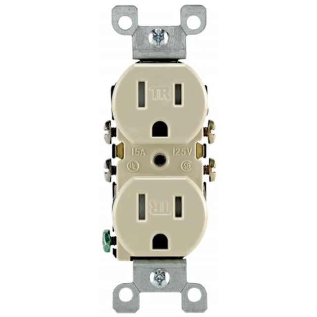 Leviton Mfg M21-T5320-IMP Réceptacle Duplex Ivoire 10 Unités 15 Ampères