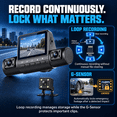 thumbnail image 5 of 360 View 4 Channel Dash Cam Front Rear Left Right for Cars, WiFi Dash Camera with Included 32GB Card, 1080P Recording, Night Vision, G-Sensor, Loop Recording, Parking Monitor, 5 of 7