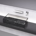 thumbnail image 4 of YYAO Waterfall Bathroom Sink Faucet, Wall-Mounted Kitchen Sink Faucet, Silver, 4 of 6