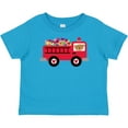 thumbnail image 3 of Inktastic Valentine Fire Truck Heart Bear Boys or Girls Baby T-Shirt, 3 of 5