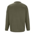 thumbnail image 4 of Dovford Mens Corduroy Shirt with Elbow Patches Button Up Mock Neck Long Sleeve Sweaters Casual Polo Sweatshirts No Hood, 4 of 5