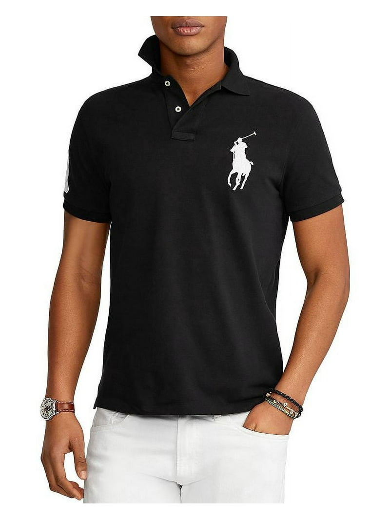Polo Ralph Lauren Men's Big Pony Custom Slim Fit Sport Mesh Shirt