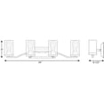 thumbnail image 2 of Lassiter Collection Four-Light Brushed Nickel Clear Glass Modern Bath Vanity Light, 2 of 2