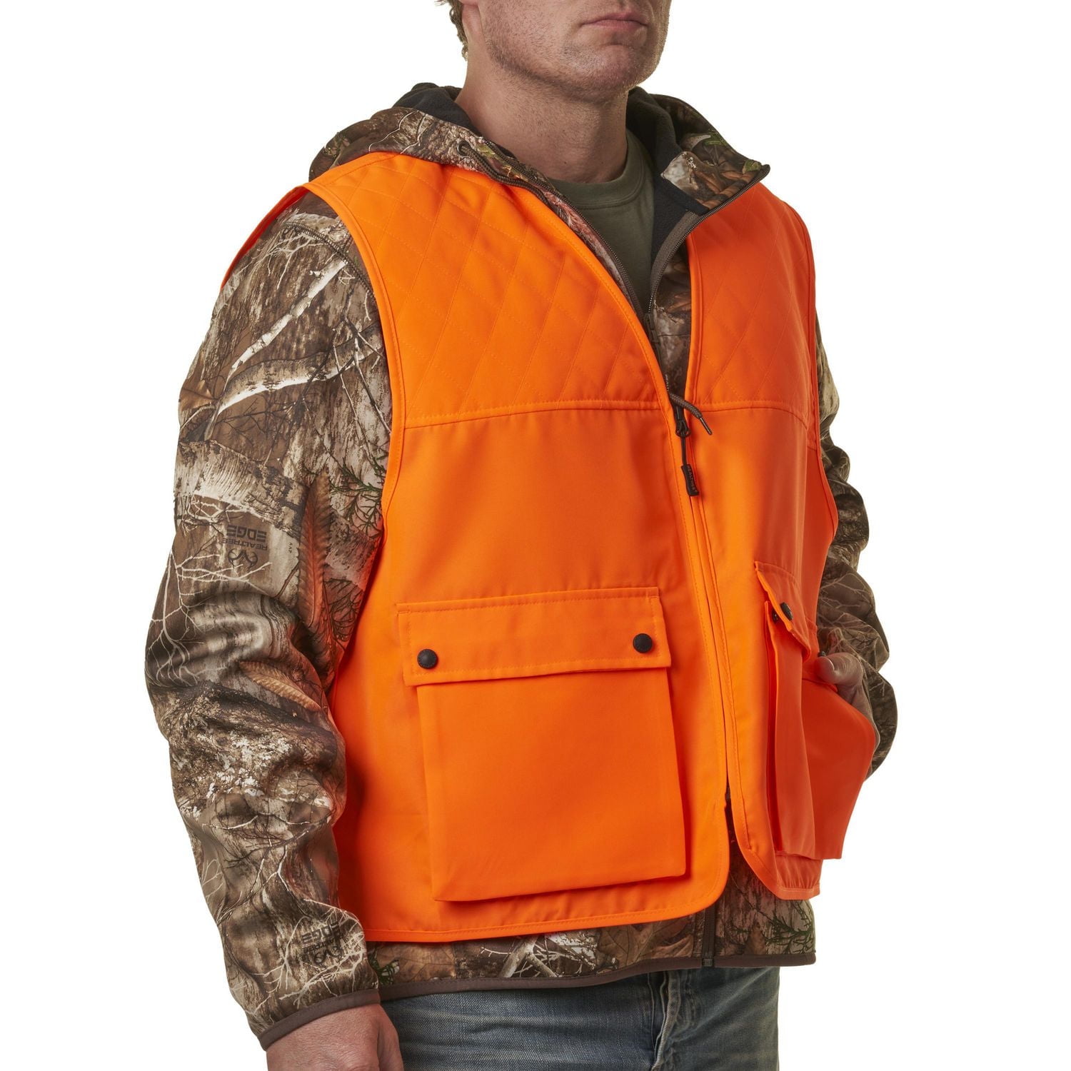 Realtree Blaze Orange Men's Cover Vest, Sizes S/M-2XL/3XL