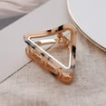 thumbnail image 4 of Large Hair Claw Clips Triangle Hollow Out Geometric Hairpins Jaw Clips Barrettes, 4 of 8