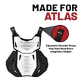 thumbnail image 4 of Atlas Charger Youth White Chest Protector (A1030-00-000)  CE Stoneshield Certified, Lightweight Youth Motocross & BMX Gear with Full Chest, Back, and Side Protection, 4 of 9
