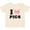Natural, variant on Inktastic I Love Pigs Boys or Girls Baby T-Shirt
