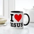 thumbnail image 4 of CafePress - I Heart Jesus Mug - 11 oz Ceramic Mug - Novelty Coffee Tea Cup, 4 of 4