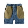 thumbnail image 6 of Nmmacb Kids Baby Boys Denim Shorts Cotton Shorts Little Boys Summer Elastic Waist Short Pants for 1-8Y, 6 of 6