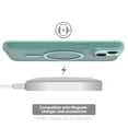 thumbnail image 3 of onn. MagSafe Compatible Phone Case for iPhone 16e / iPhone 14 / iPhone 13 - Frosted Teal, 3 of 6