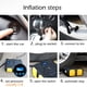 thumbnail image 4 of Riwesomey Bomba de aire automática para neumáticos de coche de 12V, pantalla LED Digital, inflador portátil inteligente para ruedas de coche Vehículos, repuestos y accesorios Mis, 4 of 6