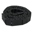 thumbnail image 2 of 6Pcs 18mm x 37mm Black Flexible Semi Enclosed Cable Drag Chain 1M 39.4 inch, 2 of 8