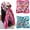 Colorful, variant on 35” Large Satin Square Head Scarf - 2Pcs Silk Like Floral Head Scarves Square Satin Hair Scarf Bandanas for Women