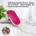 thumbnail image 4 of Fabric Shaver and Lint Remover, Lint Shaver Sweater Defuzzer with 2 Replaceable Stainless Steel Blades, USB Rechargeable, Remove Clothes Fuzz, Lint Balls, Pills, Bobbles, 4 of 8