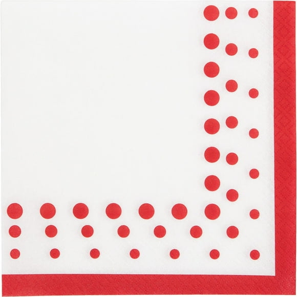 Serviettes de Table Sparkle and Shine Ruby (16 Unités)