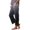 #Dark Blue, variant on Women's Linen Gradient Color Button Front Pants,Pink,Size XXL