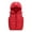 Red, variant on Esaierr 3-12Y Boys Girls down Cotton Vest Baby Kids Hooded Solid Color with Pockets Waistcoat Sleeveless Jacket down Cotton Jacket Thickened Winter Coat Vest Tops