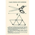 thumbnail image 2 of Retromagic 23x32 White Modern Wood Framed Museum Art Print Titled - Take String off Scissors, 2 of 4
