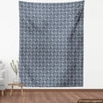 thumbnail image 3 of Ambesonne Floral Fabric by the Yard Upholstery, Japanese Ornate Abstract, 10 Yards, Charcoal Grey Dark Blue, 3 of 4