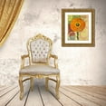 thumbnail image 3 of Robertson, Walter  12x14 Gold Ornate Wood Framed with Double Matting Museum Art Print Titled - Zinnia Story, 3 of 4