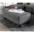 thumbnail image 2 of JERFIT Modern Gray Ottoman with Storage, Mid-Century Chenille Footrest Stool for Living Room, 2 of 9