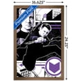 thumbnail image 3 of Marvel Hawkeye - Hawkeye Bow Wall Poster, 14.725" x 22.375", Framed, 3 of 3
