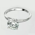 thumbnail image 2 of 2Ct Lab Created Diamond Round Cut Engagement Ring 14K White Gold Plated, 2 of 3