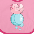 thumbnail image 4 of Inktastic Cute Axolotl Sitting on a Bubble Boys or Girls Baby Bib, 4 of 4
