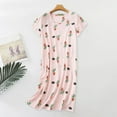 RYKJLWY Summer Dress Women's Nightgown Women's Plus Size Cute Cartoon