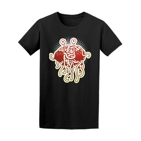Flying Spaghetti Monster Emblem - Flying Spaghetti Monster Funny Tee Men's -Image by Shutterstock
