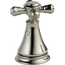 Delta H295PN Metal Cross Handle Set - Deck Mount Bathroom & Bidet, Polished Nickel