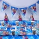 thumbnail image 5 of Vajilla de fiesta de Frozen Disney para niños, platos de papel desechables con temática de dibujos animados, vasos, bandera, juguetes para Baby Shower, decoración de fiesta de cumpleaños, 5 of 5