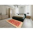 thumbnail image 4 of Ahgly Company Indoor Rectangle Abstract Red Oriental Area Rugs, 7' x 10', 4 of 6