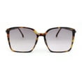 thumbnail image 2 of Womens Rectangular Chic Contemporary Designer Style Sunglasses Tortoise - Smoke, 2 of 4