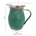 thumbnail image 6 of Bigfortune Vinatge Flower Vase for Table Decor,Rustic Metal Pitcher Milk Jug Vase - Farmhouse Vase Home Decor, Perfect for Fresh/Dried Flowers, 6 of 6