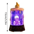 thumbnail image 2 of Huanglei Halloween Skeleton Candle Light Flameless LED Tabletop For Party Requires 2 AA Batteries (Not Included), 2 of 6