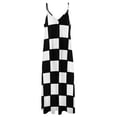 thumbnail image 4 of Robe d'Échecs Sans Manches Robes de Soirée pour Femmes Robe Longue Vêtements pour Femmes, 4 of 4