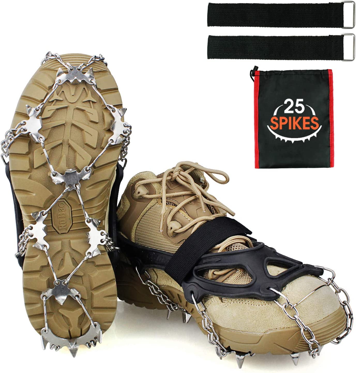 Crampons Ice Cleats Traction Snow Grips for Boots Shoes Women Men Kids