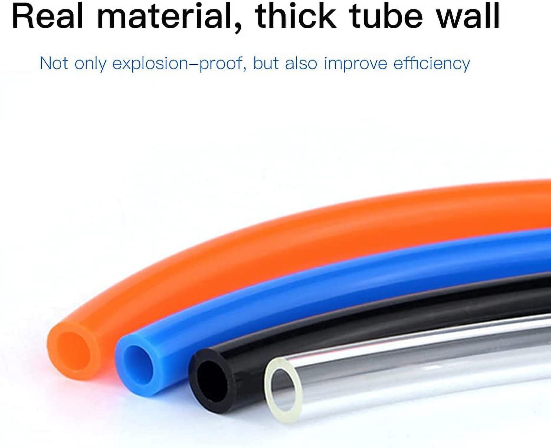 MKEUDQ-PU Polyurethane Tube Air Hose Line 1/8" OD, 10M Length, Clear, for Air Compressor or Fluid Transfer
