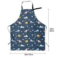 thumbnail image 5 of Lsque Modern Modern Excavator Waterproof Apron Chef Aprons for Men Heavy Duty Chemical Work Apron Extra Long Grilling Aprons with Adjustable Bib Apron, 5 of 9