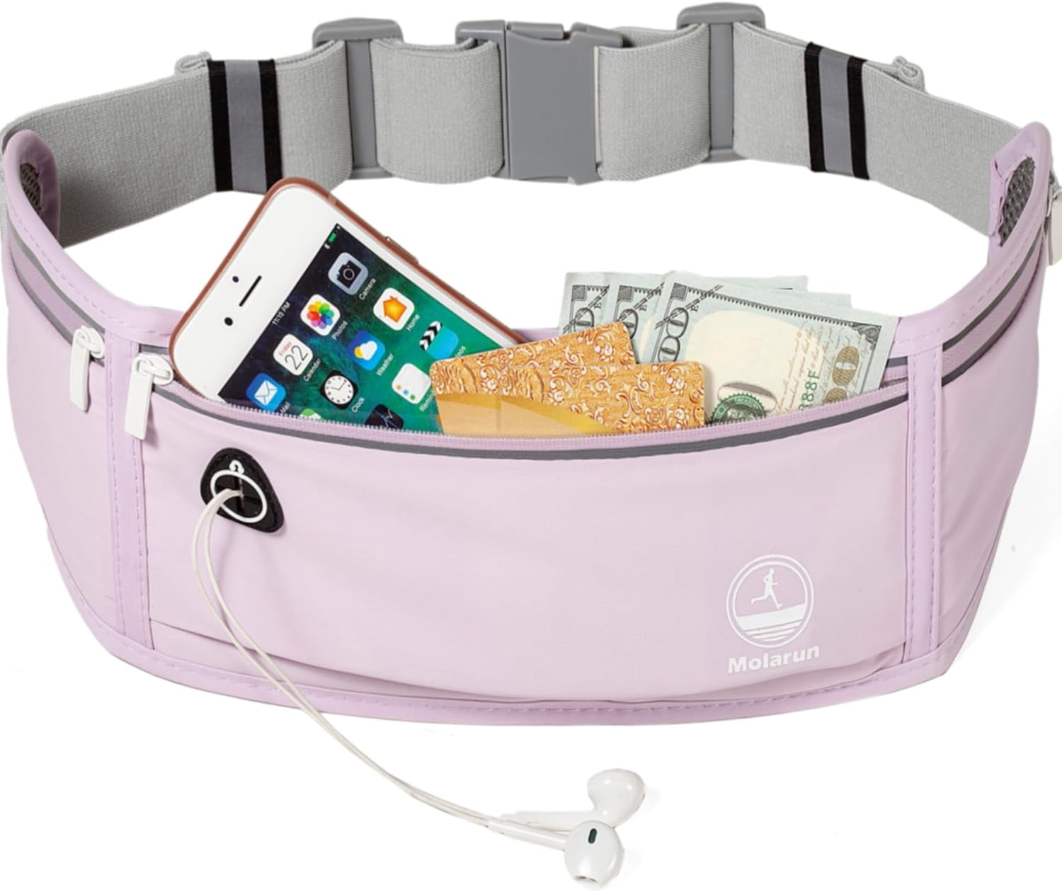 Slim Running Belt Fanny Packs for Women, Waist Pack Money Belt Phone Holder for Running