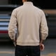 thumbnail image 4 of pstuiky camisas de hombre de manga larga, Sudadera con capucha informal de manga larga con cuello alto y media cremallera para hombre, color sólido, transpirable camisetas de hombre xxxl, 4 of 7