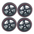 thumbnail image 1 of Paquete de 4 neumáticos y Llantas Delanteras Traseras Sunnimix, hexagonales, 12 mm, rojo, neumático de coche rc, 1 of 7