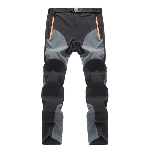 Inevnen Mens Snow Ski Waterproof Softshell Snowboard Pants Outdoor Hiking Zipper Bottom Leg